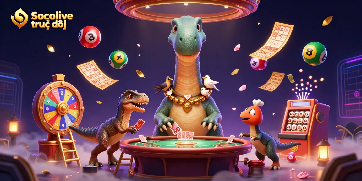 Experience Socolive trực tiếp with vibrant elements and interactive gameplay in a lively casino atmosphere.