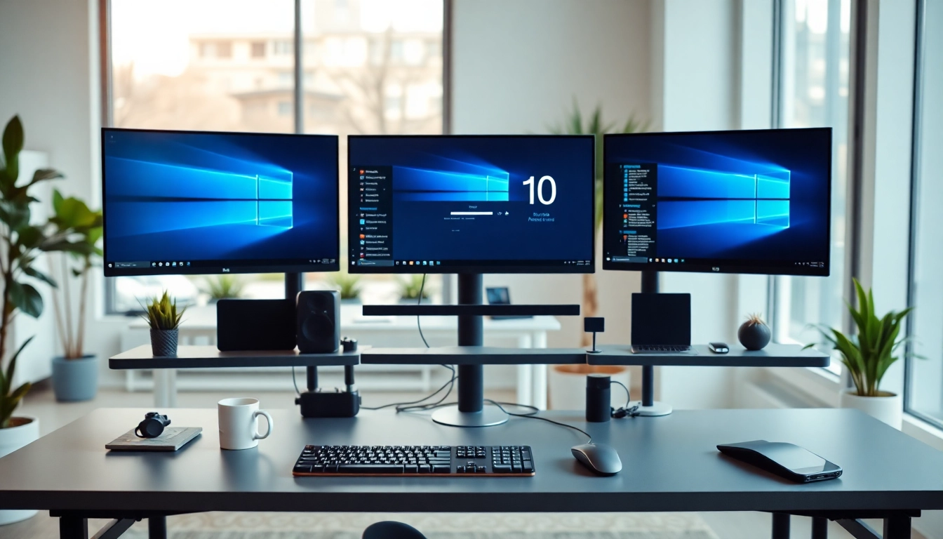 Optimizing productivity with Windows 10 Alternative in a modern workspace.