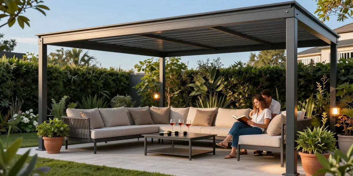 Moderne Terrassenüberdachungen schaffen eine einladende Atmosphäre für Entspannung im Freien.
