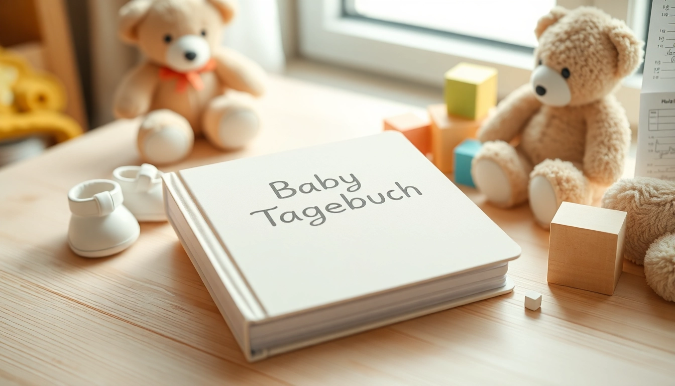 Erstellen Sie kostbare Erinnerungen mit einem liebevoll gestalteten Baby-Tagebuch.