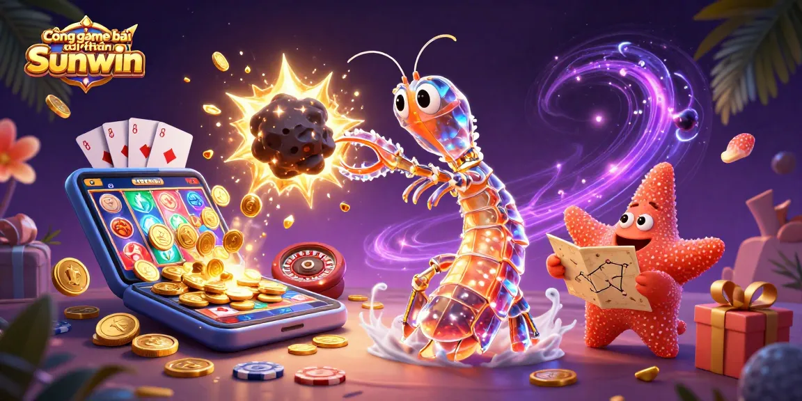 Experience the thrilling Cổng game bài đổi thưởng Sunwin with an explosion of gems and coins.