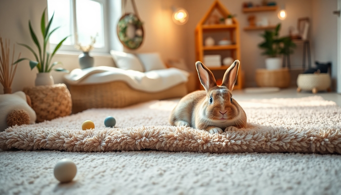 Nagermatte für Kleintiere mit weicher Textur in einem gemütlichen Tierzimmer.