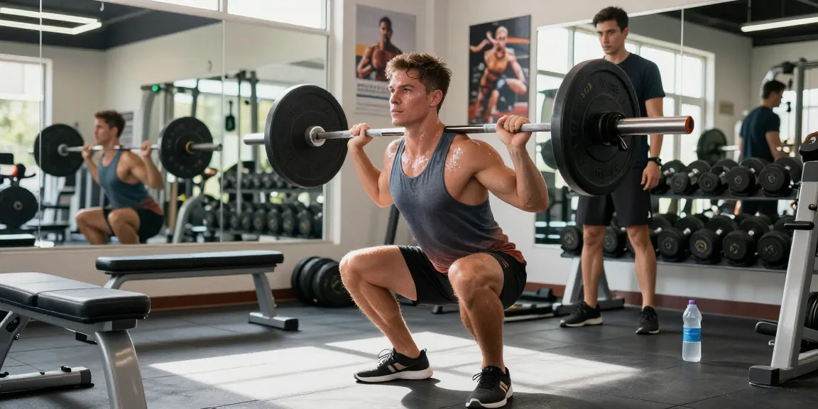 Person im Anabolika Shop beim Training mit Gewichten, motivierende Atmosphäre und Fitness-Equipment.